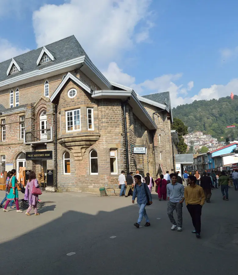 The Scandal Point, town hall and the gaiety theatre are some of the key attractions on the Mall Road, Shimla