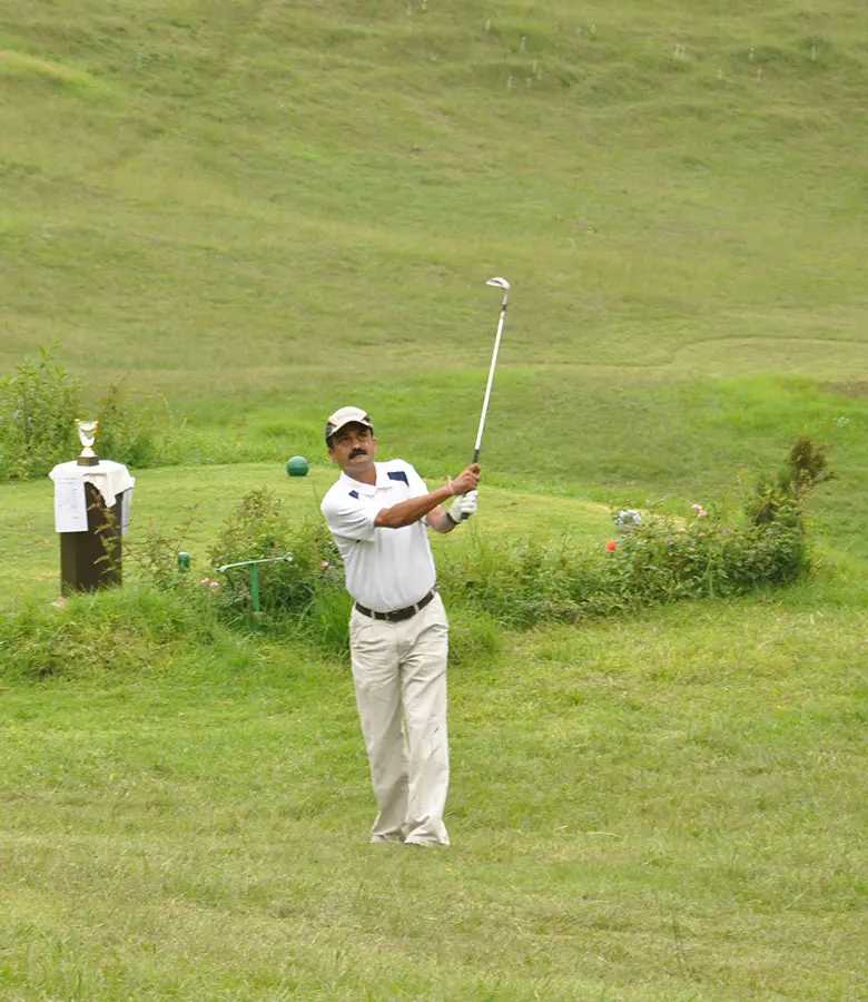 Book your stay with us and get guided golf lessons at the Naldehra Golf Course, Shimla