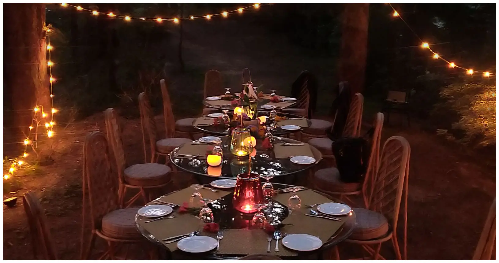 A mesmerizing forest dining experience awaits you at the Chalets Naldehra, Shimla