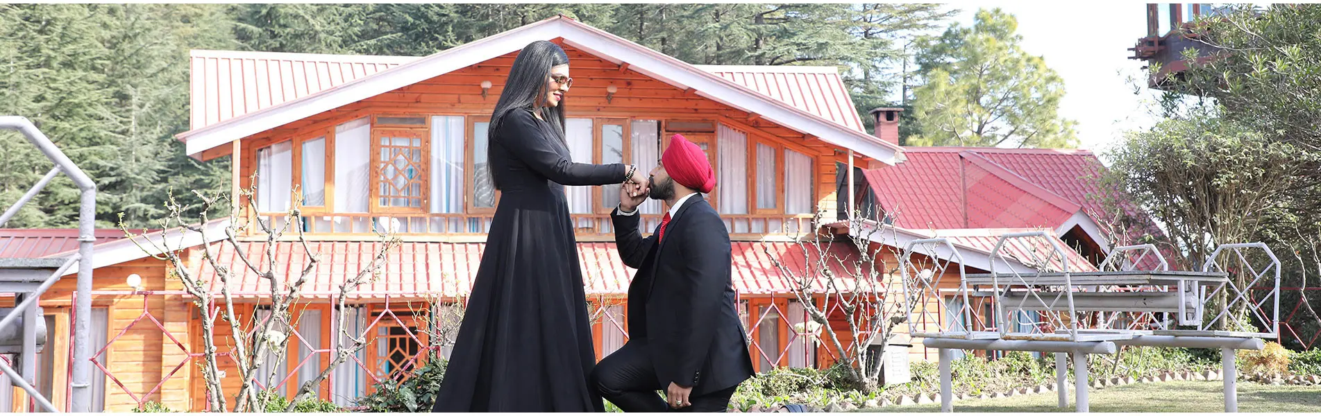 Capture the beautiful moments of your life by choosing the Chalets Naldehra for a Pre-Wedding Shoot
