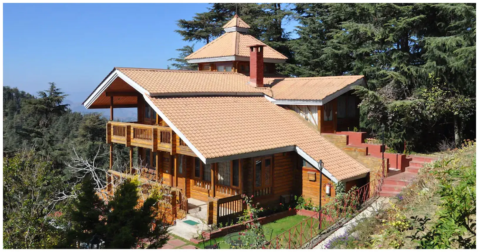 Book your stay in luxurious studio apartments at the Chalets Naldehra, Shimla